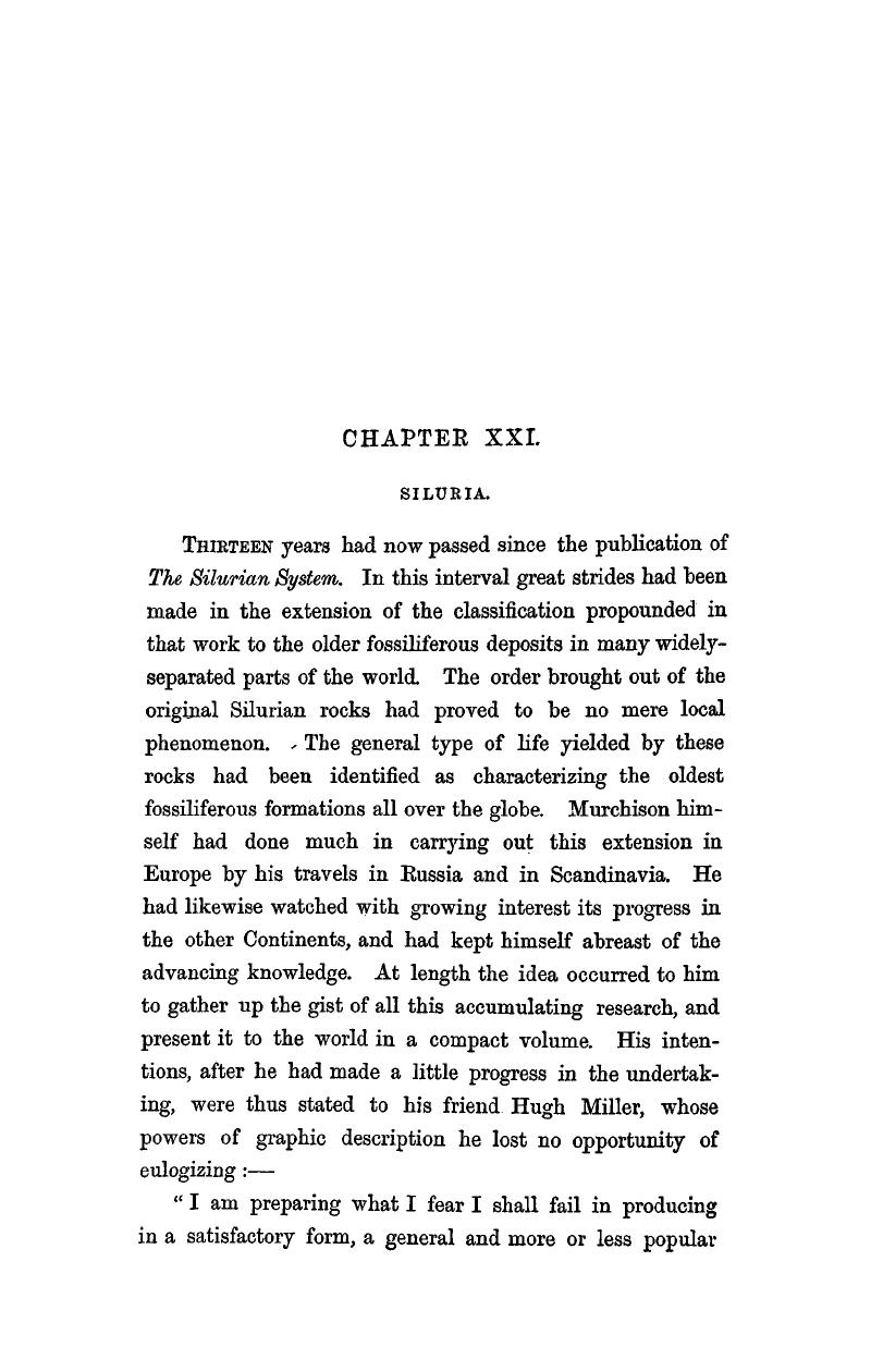 SILURIA CHAPTER XXI Life Of Sir Roderick I Murchison