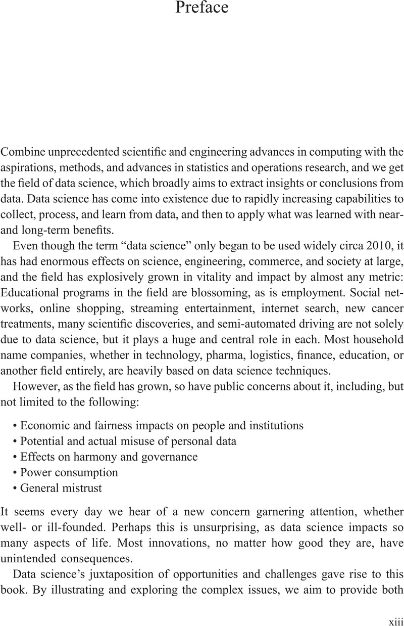 Preface Data Science In Context