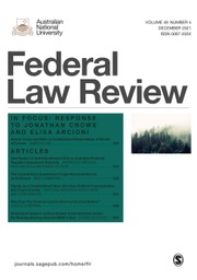 Federal Law Review Volume 49 - Issue 4 -