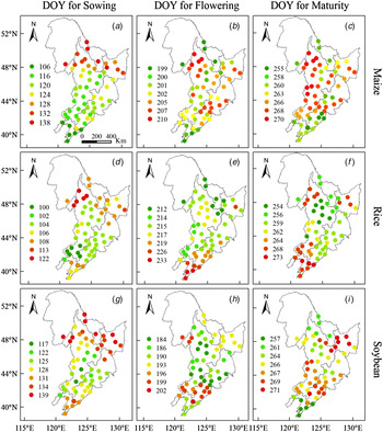 Climate effects on crop yields in the Northeast Farming Region of