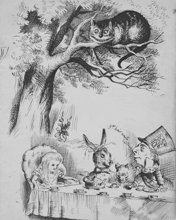 Alice's Mad-Tea Party, 1865, Alice's Adventures in Wonderland | Large Solid-Faced Canvas Wall Art Print | Great Big Canvas