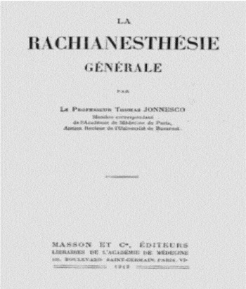 A history of neuraxial administration of local analgesics and