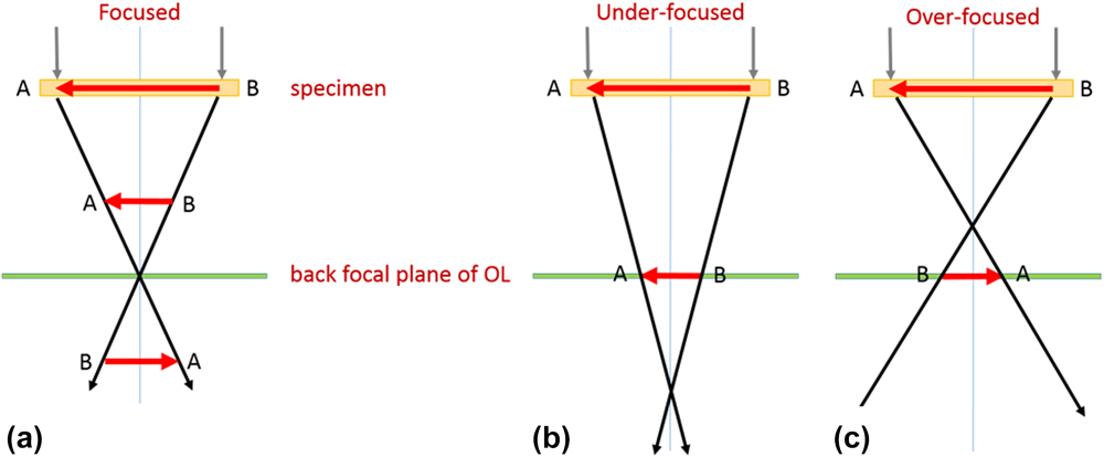 Comparison of convergent beam electron diffraction and annular bright ...
