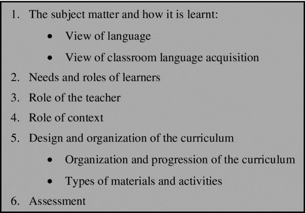 An Analysis Of Three Curriculum Approaches To Teaching English In 