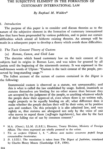 A Mystery No Longer? Opinio Juris and Other Theoretical Controversies  Associated with Customary International Law, Israel Law Review