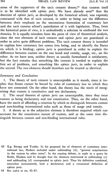 A Mystery No Longer? Opinio Juris and Other Theoretical Controversies  Associated with Customary International Law, Israel Law Review