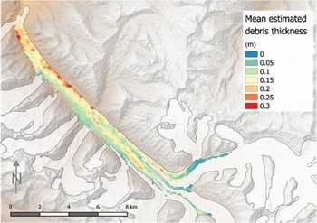 Remotely sensed debris thickness mapping of Bara Shigri Glacier, Indian Himalaya | Journal of Glaciology | Cambridge Core