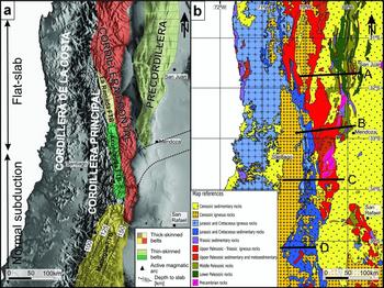 Lithospheric density structure of the southern Central Andes