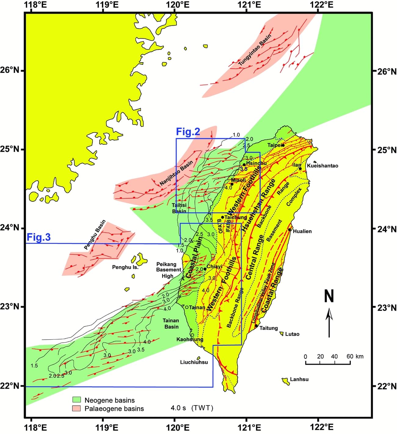 The Role Of Basement Involved Normal Faults In The Recent Tectonics Of Western Taiwan 