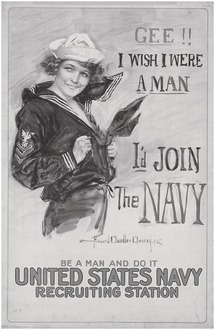 YWCA WWI Woman War Worker Feminist Poster Women/'s March VTG REP Fine Art Print