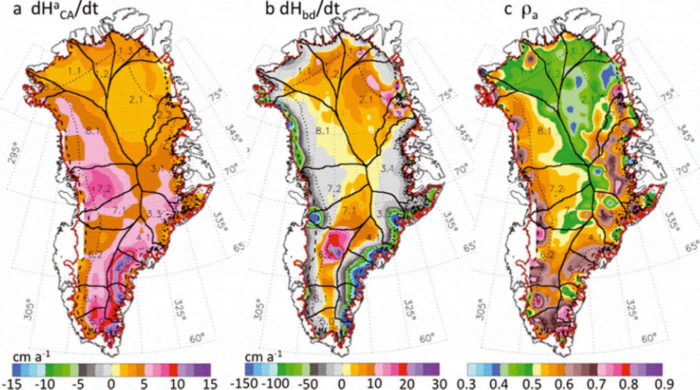 Greenland Ice Sheet Mass Balance: Distribution Of Increased Mass Loss ...