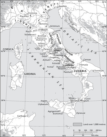 roman republic map black and white