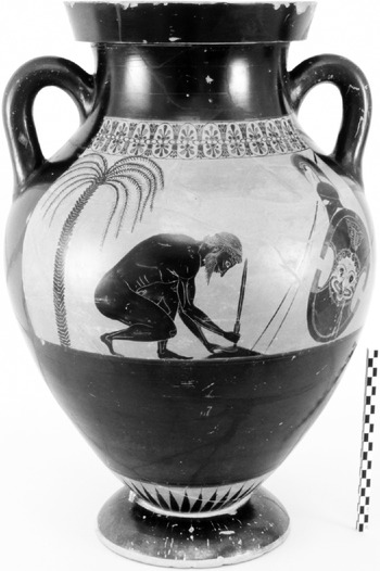 Attributed to the Brygos Painter, Terracotta skyphos (deep drinking cup), Greek, Attic, Archaic