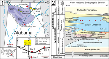 A New Mound Building Biota From The Lower Carboniferous Of Alabama Journal Of Paleontology Cambridge Core