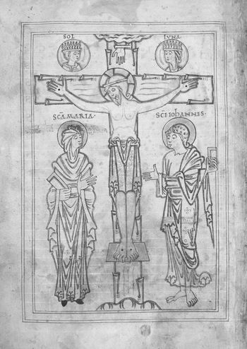 The Lamb at the Foot of the Cross Illuminated Manuscript Page Fine Art Print 