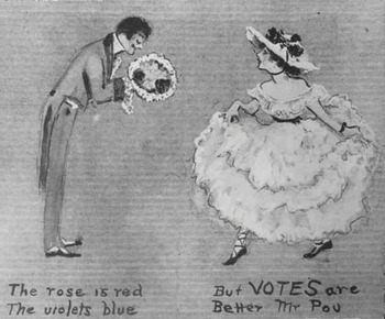 Valentine's Day flop French Flapper spanks Cupid 1922 comic art La