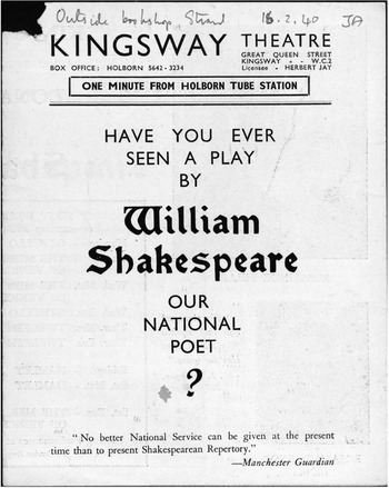 Part II - Wartime Shakespeare