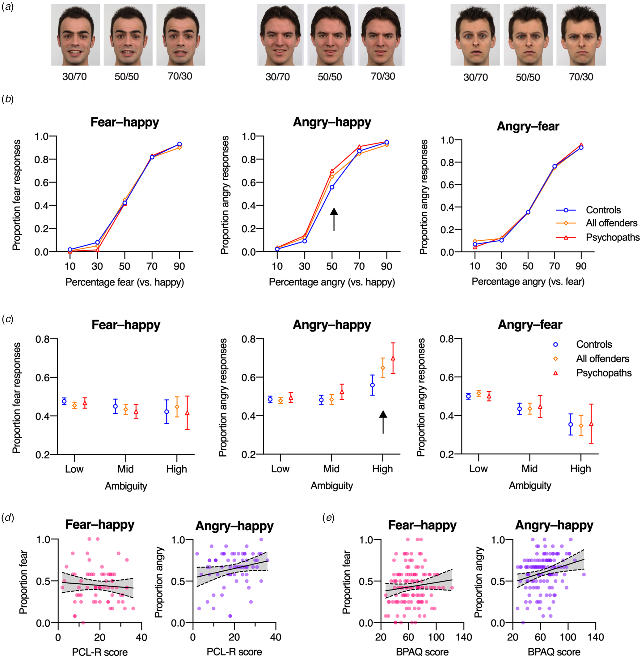 Perception of emotional facial expressions in aggression and ...