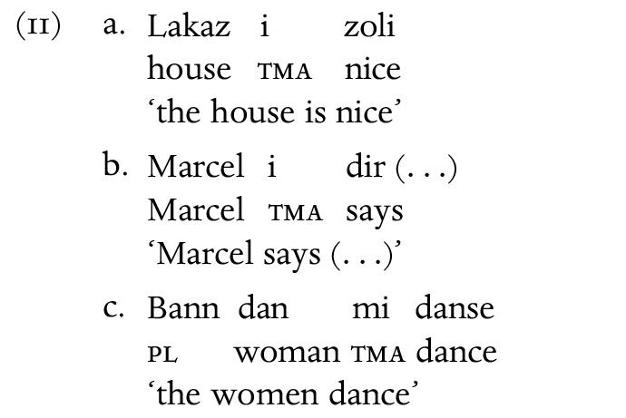 Creoles Chapter 11 The Cambridge History Of The Romance Languages