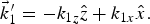 $\vec{k}_1^{\prime} = - k_{1z} \hat{z} + k_{1x}\hat{x}.$