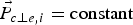 $\vec{P}_{c \bot e\comma i} = \hbox{constant}$