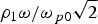 $\rho_1 \omega/\omega_{\,p0}\sqrt{2}$