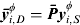${\bi \bar y}_{i,D}^\phi = {\bi \bar Py}_{i,S}^\phi $