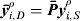 ${\bi \bar y}_{i,D}^\rho = {\bi \bar Py}_{i,S}^\rho $