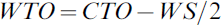 WTO \equals CTO \minus WS\sol 2