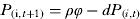 $$P_{{\rm{(i,}}t + 1)} ={\rho} {\phi} - dP_{{\rm{(}}i{\rm{,}}t{\rm{)}}} $$