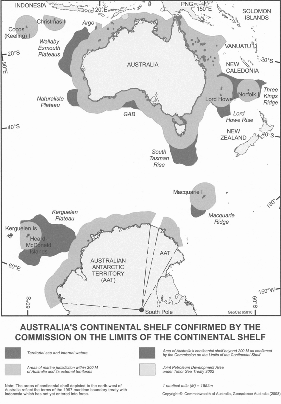 The extended continental shelves of subAntarctic Islands implications