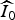 $\widehat{I}_{0}$
