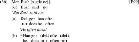 Gentagen forseelser Kan ikke læse eller skrive VP anaphora and verb-second order in Danish1 | Journal of Linguistics |  Cambridge Core