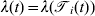 \lambda \lpar t\rpar \equals \lambda \lpar {\cal T}_{i} \lpar t\rpar \rpar