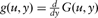 )(--><$> g(u,y) = \frac{d}{{dy}}G(u,y) <$><!--