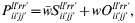 P_{ii \prime jj \prime}^{ll \prime rr \prime} \equals \bar{w} S_{ii \prime jj \prime}^{ll \prime rr \prime} \plus wO_{ii \prime jj \prime}^{ll \prime rr \prime} \comma