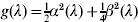 g\lpar \lambda \rpar \equals {\textstyle{1 \over 2}}\alpha ^{\setnum{2}} \lpar \lambda \rpar \plus {\textstyle{1 \over 4}}\beta ^{\setnum{2}} \lpar \lambda \rpar