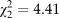 $\chi _2^2 = 4.41$