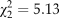 $\chi _2^2 = 5.13$