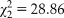 $\chi _2^2 \,= \,28.86$
