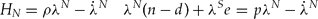 \begin{equation}
H_N = \rho \lambda ^N - \dot \lambda ^N \quad \lambda ^N (n - d) + \lambda ^S e = p\lambda ^N - \dot \lambda ^N \end{equation}