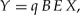\begin{equation}
Y = qBEX,\end{equation}