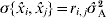 \sigma \lcub \hat{x}_{i} \comma \hat{x}_{j} \rcub \equals r_{i\comma j} \hat{\sigma }\hskip1pt _{\rm A}^{\setnum{2}}