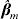 {\hats{\bimbeta }}_{m}