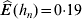 \widehat {E}\,\lpar h_{n} \rpar \equals 0 {\cdot} 19
