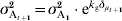 \sigma _{{\rm A}_{{t \plus \setnum{1}}} }^{\setnum{2}} \equals \sigma _{{\rm A}_{\setnum{1}} }^{\setnum{2}} \cdot {\rm e}^{k_{{\rm g}} \delta _{{\mu _{{t \plus \setnum{1}}} }} }