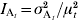 I_{{\rm A}_{t} } \equals \sigma _{{\rm A}_{t} }^{\setnum{2}} \sol \mu _{t}^{\setnum{2}}