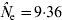 \mathop {\hats{N}}\nolimits_{\rm e} \equals 9 {\cdot}36