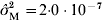 \mathop {\hat{\sigma }}\nolimits_{\rm M}^{\setnum{2}} \equals 2 {\cdot}0 \cdot 10^{ \minus \setnum{7}}
