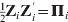 {\textstyle{1 \over 2}}{\bf Z}_{i} {\bf Z}_{i}^{\prime } \equals \bmPi _{i}